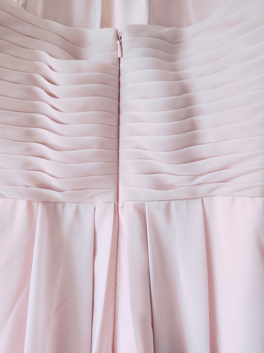 Light Pink Halter Floor Length Formal Dress - Picture 13 of 13